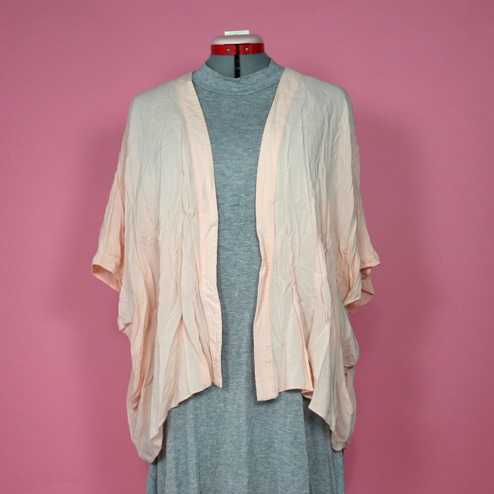 Breezy Pale Pink Kimono Cardigan